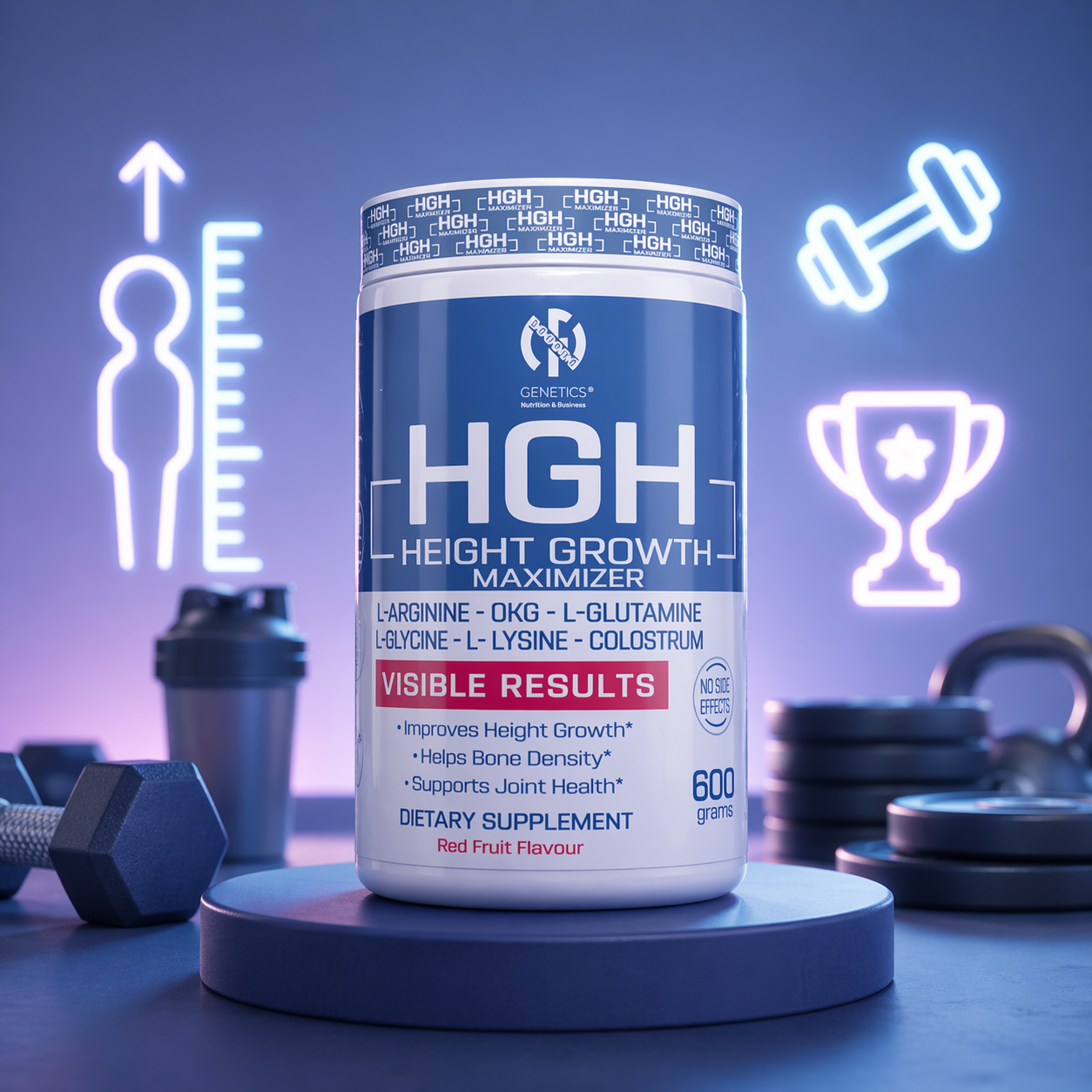 HGH REFORZADO CON COLOSTRUM 600 G