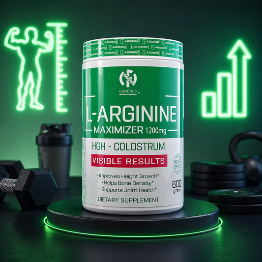 ARGININA REFORZADA CON HGH Y COLOSTRUM 600 G