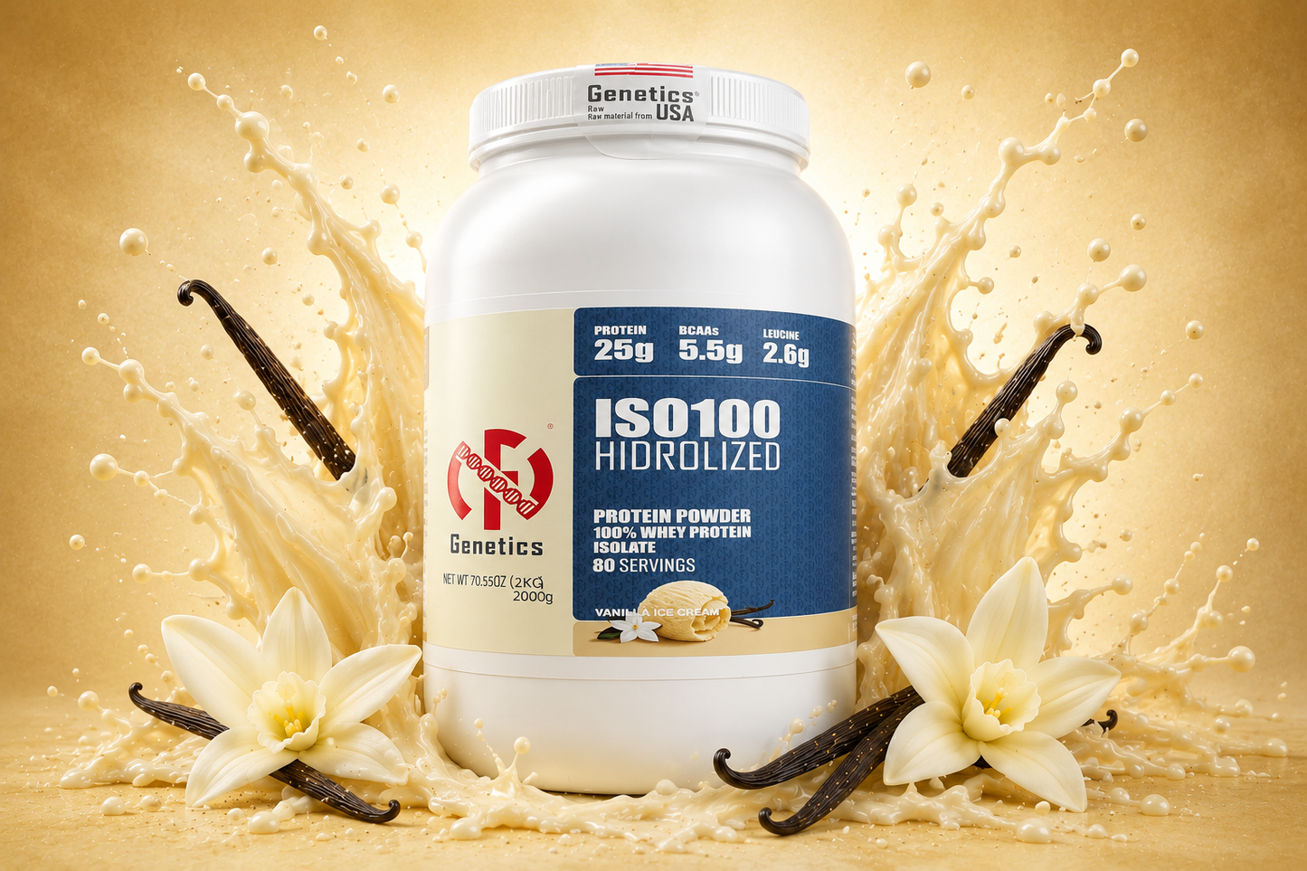 PROTEÍNA ISO100 VAINILLA 4.4 lb