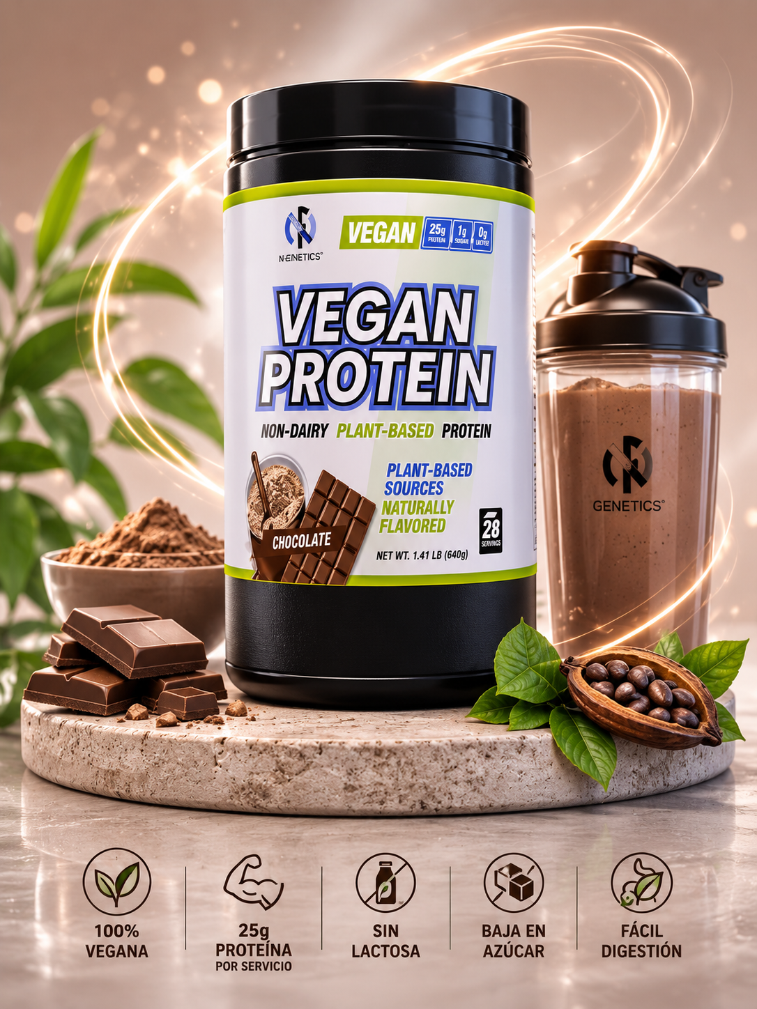 PROTEINA VEGANA CHOCOLATE 700 G