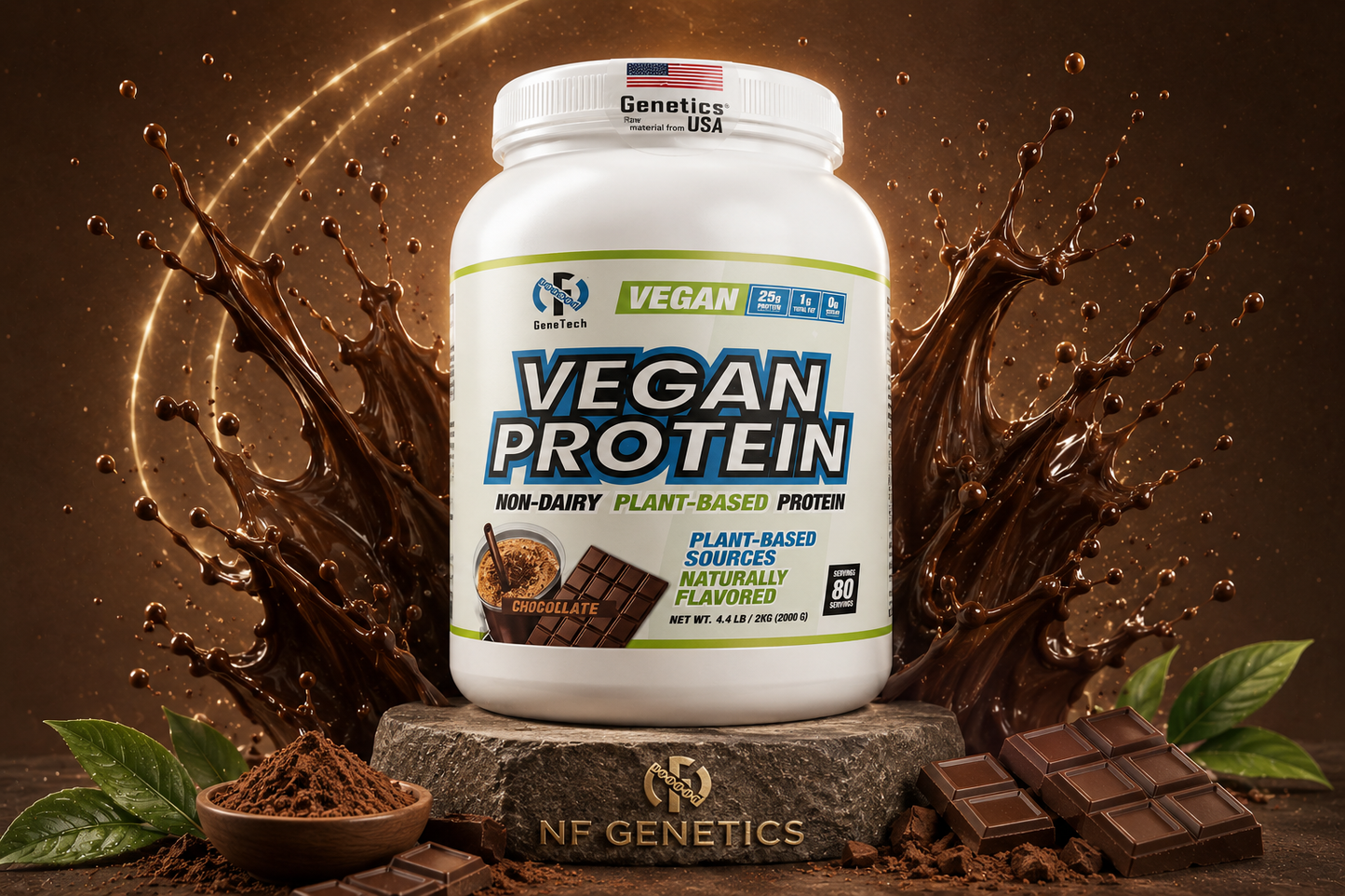 COMBO PROTEINA VEGETAL CHOCOLATE + CREATINA MONOHIDRATADA