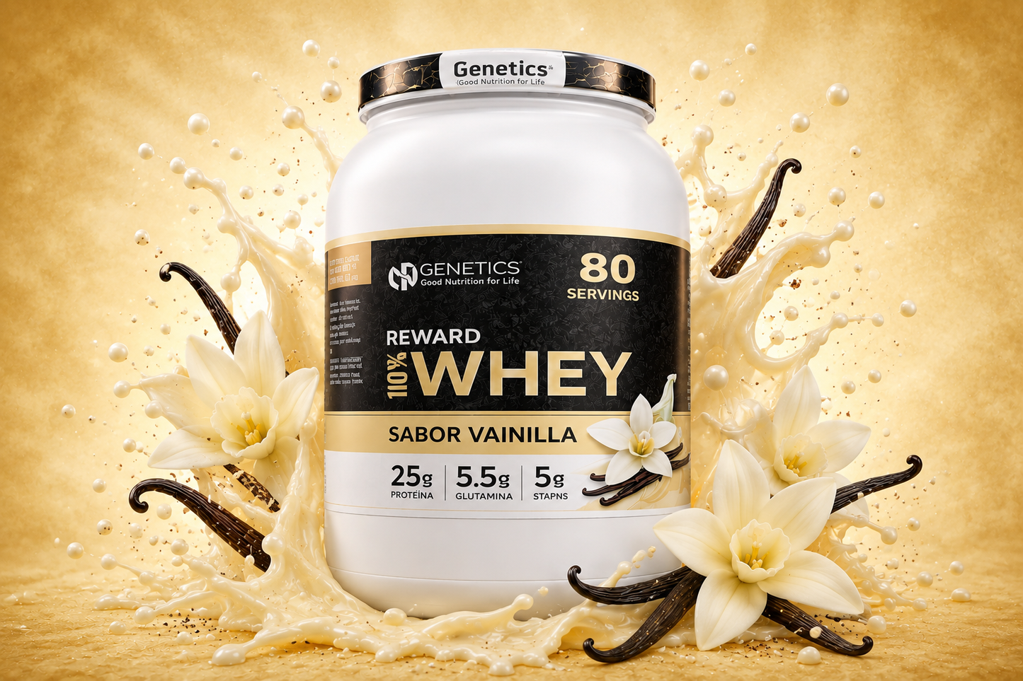 COMBO 100% WHEY VAINILLA + CREATINA MONOHIDRATADA