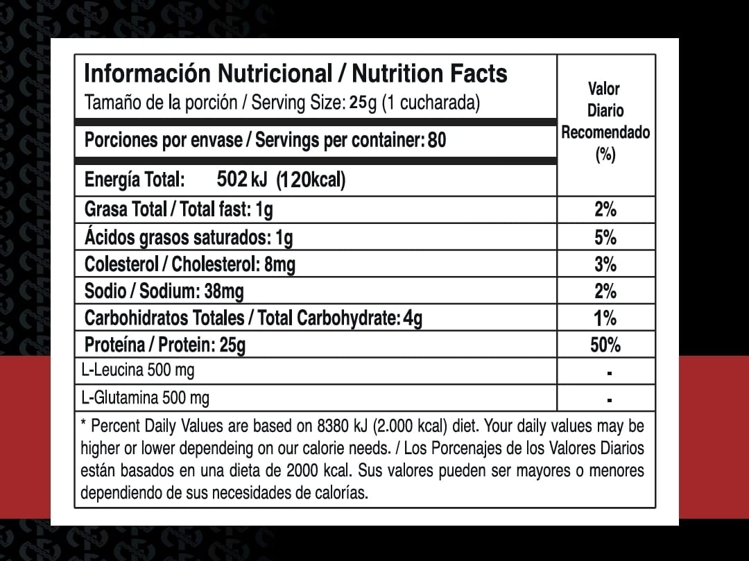 PROTEÍNA 100% WHEY CHOCOLATE 4.4 lb
