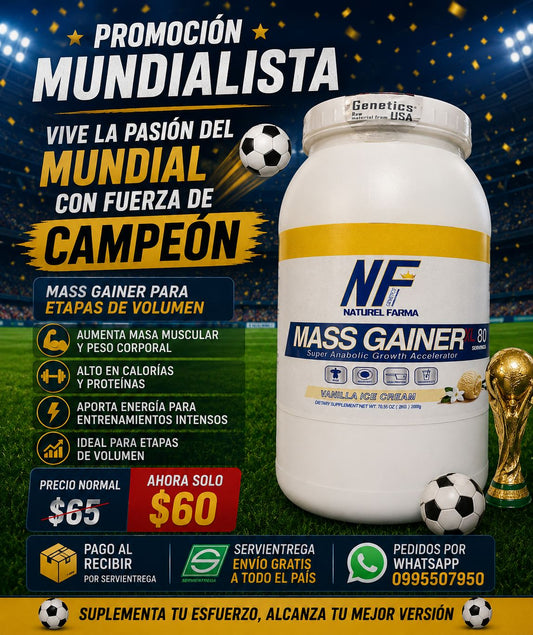 PROTEÍNA MASS GAINER VAINILLA 4.4 lb